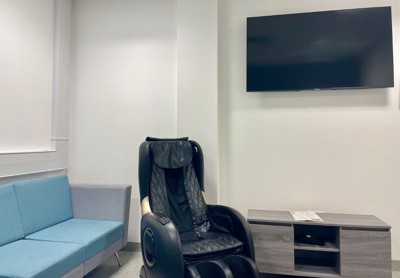 The new staff sitting room at the Victoria Hospital Admissions Unit, which was funded by Fife Health Charity.