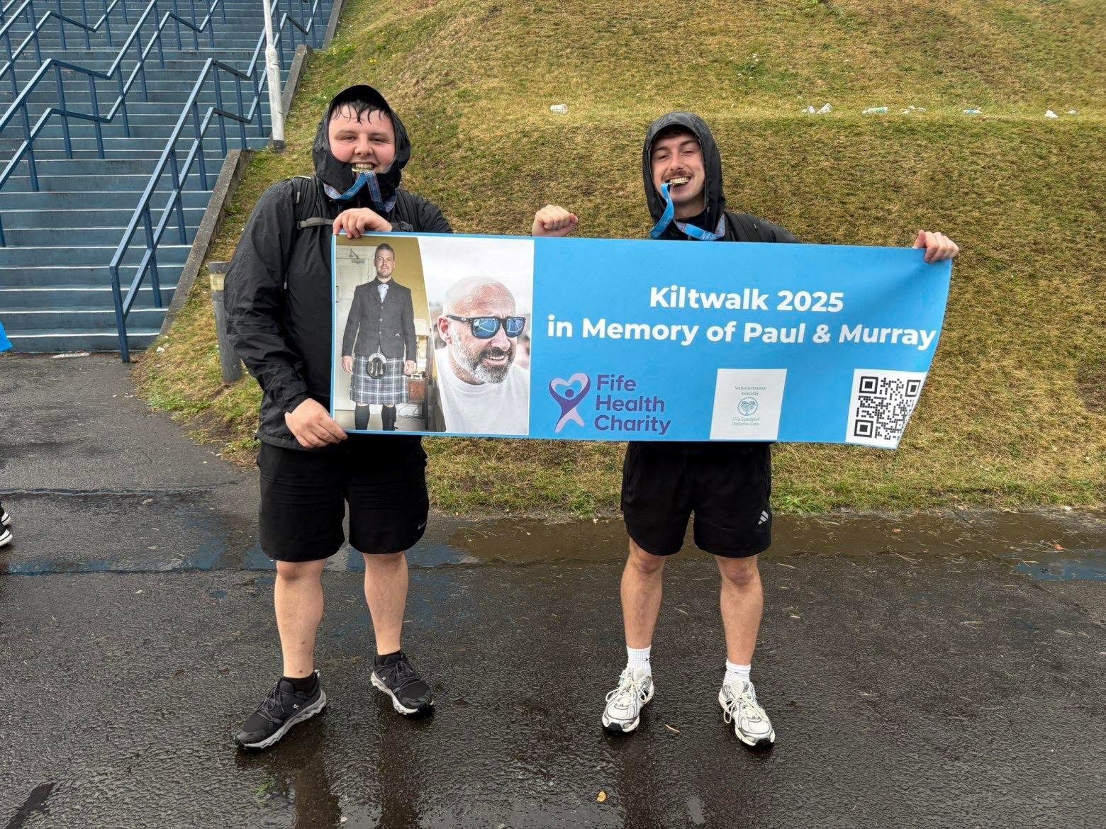 Edi Kiltwalk Mighty Stride Jack & David Image From Their Facebook Post