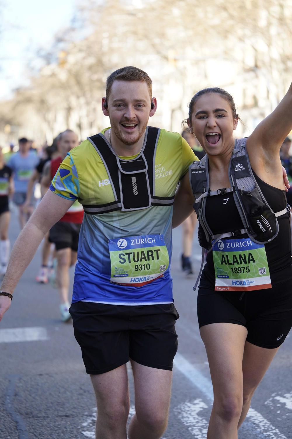 Alana And Stuart Barcelona Marathon March 2026 Permission 3