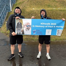 Edi Kiltwalk Mighty Stride Jack & David Image From Their Facebook Post