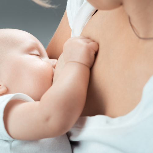 baby being breastfed